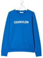 Calvin Klein Kids Teen Logo Sweatshirt - Blue