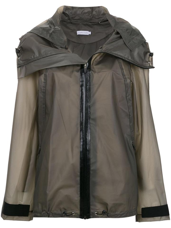 Mara Mac Sheer Hooded Jacket - Grey