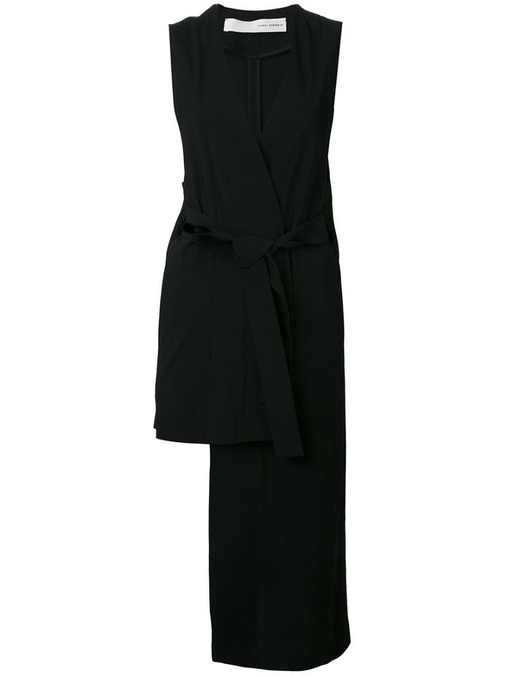 Isabel Benenato Asymmetric Waistcoat, Women's, Size: 40, Black, Viscose/wool/spandex/elastane