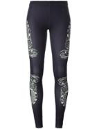Marcelo Burlon County Of Milan Snake Printed Leggings - Black