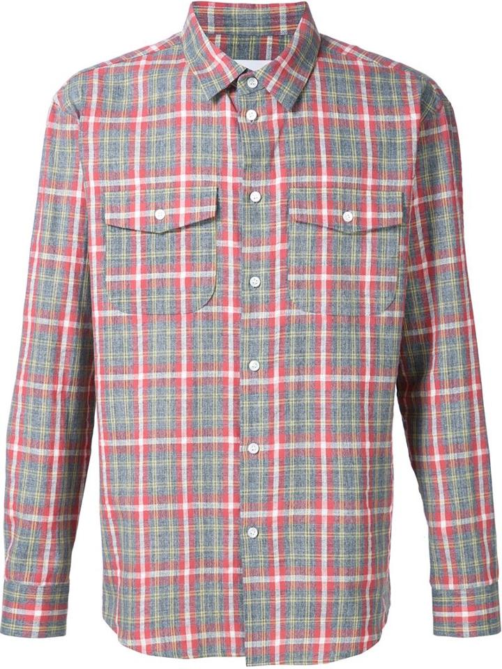 Julien David Plaid Pocket Shirt