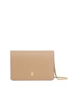 Burberry Grainy Leather Card Case With Detachable Strap - Neutrals