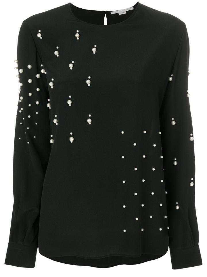 Stella Mccartney Pearl Embellished Blouse - Black