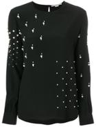 Stella Mccartney Pearl Embellished Blouse - Black