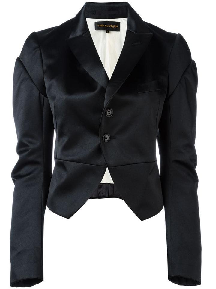 Comme Des Garçons Pre-owned Satin Tuxedo Jacket - Black