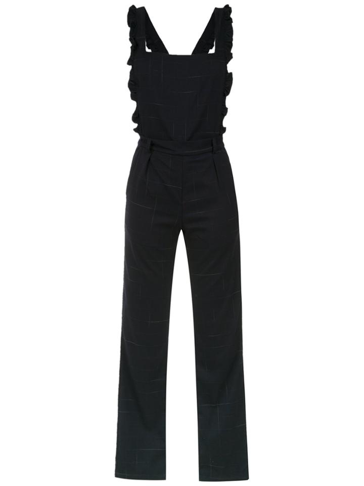 Olympiah Check Jumpsuit - Blue