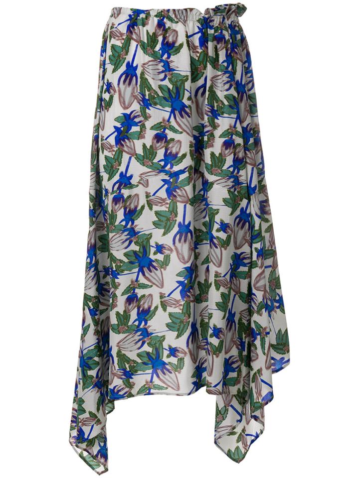 Christian Wijnants Floral Flared Skirt - Grey