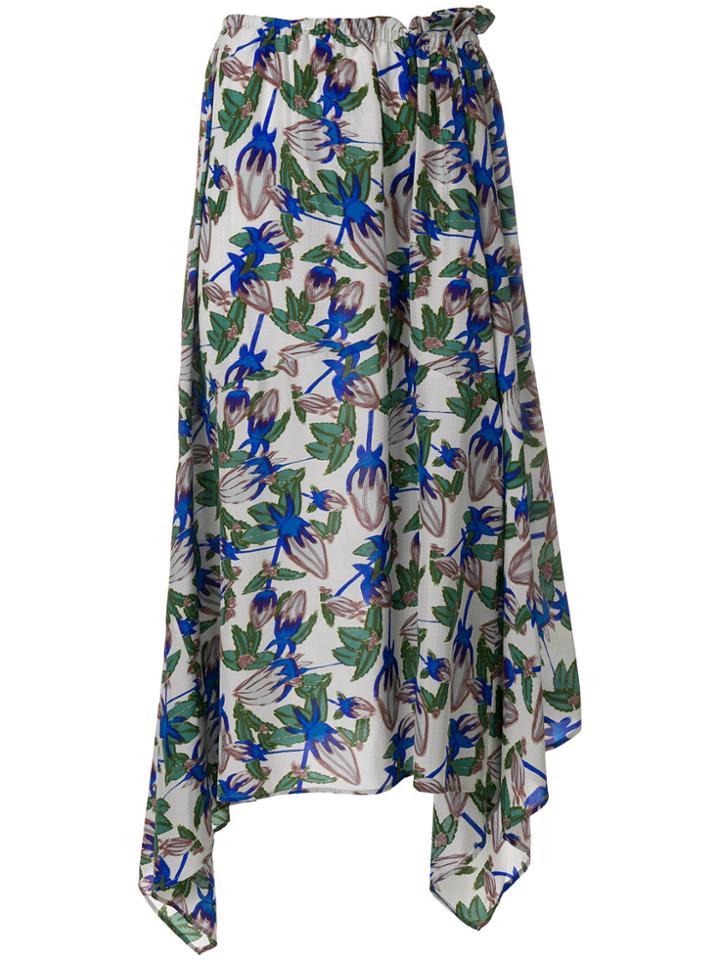 Christian Wijnants Floral Flared Skirt - Grey