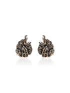 Bibi Van Der Velden 18kt Rose Gold Diamond Earrings - Silver