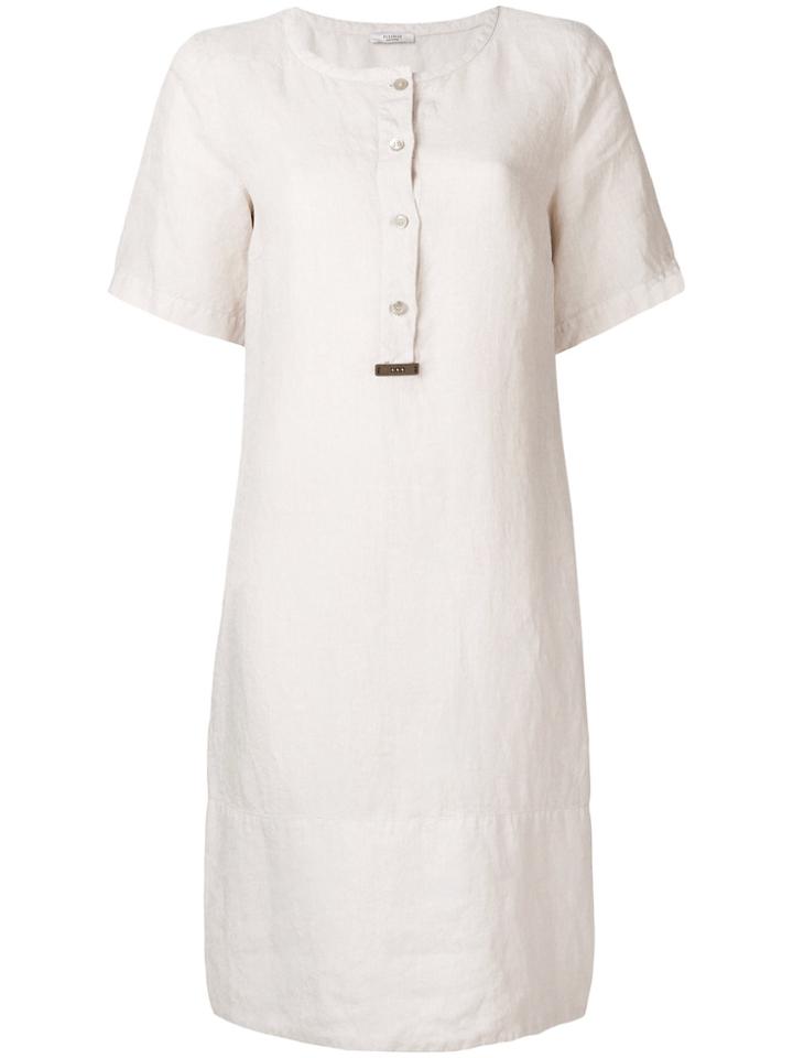 Peserico Front Button Dress - Nude & Neutrals