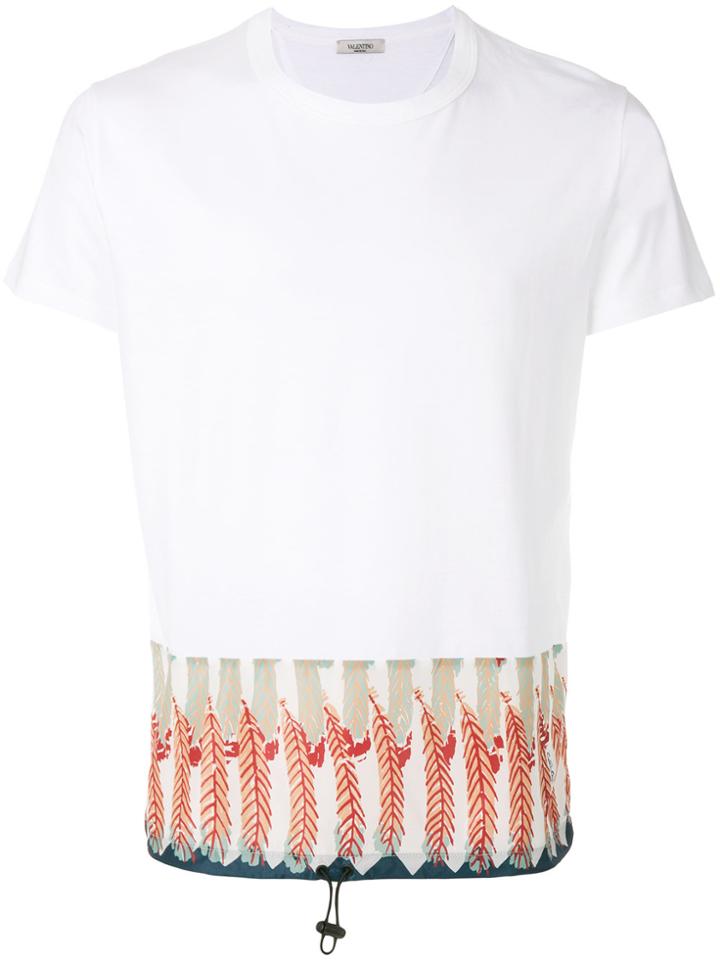 Valentino Leaf Print T-shirt - White