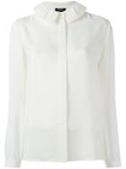 A.p.c. Frill Collar Shirt, Women's, Size: 36, White, Silk