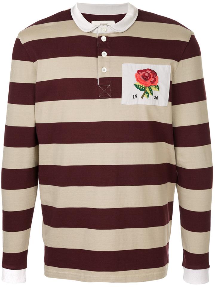 Kent & Curwen Embroidered Rose Polo Shirt