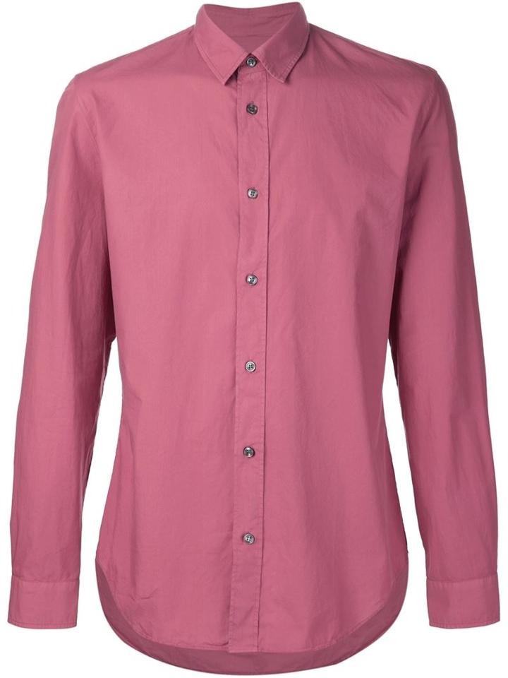 Maison Margiela Classic Shirt, Men's, Size: 50, Pink/purple, Cotton