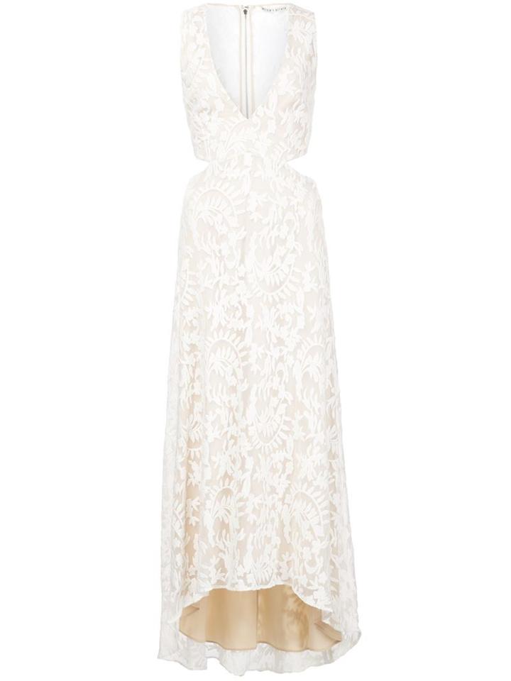 Alice+olivia Embroidered Evening Dress