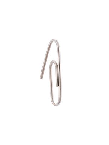 Biis Staple Shaped Earrings - Grey