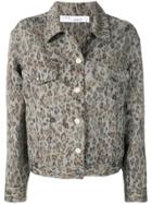 Iro Leopard Print Jacket - Green