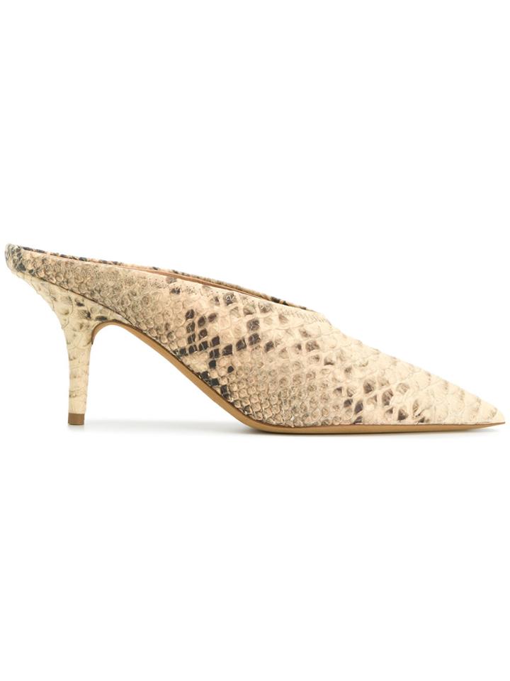 Yeezy Pointed Toe Mules - Nude & Neutrals