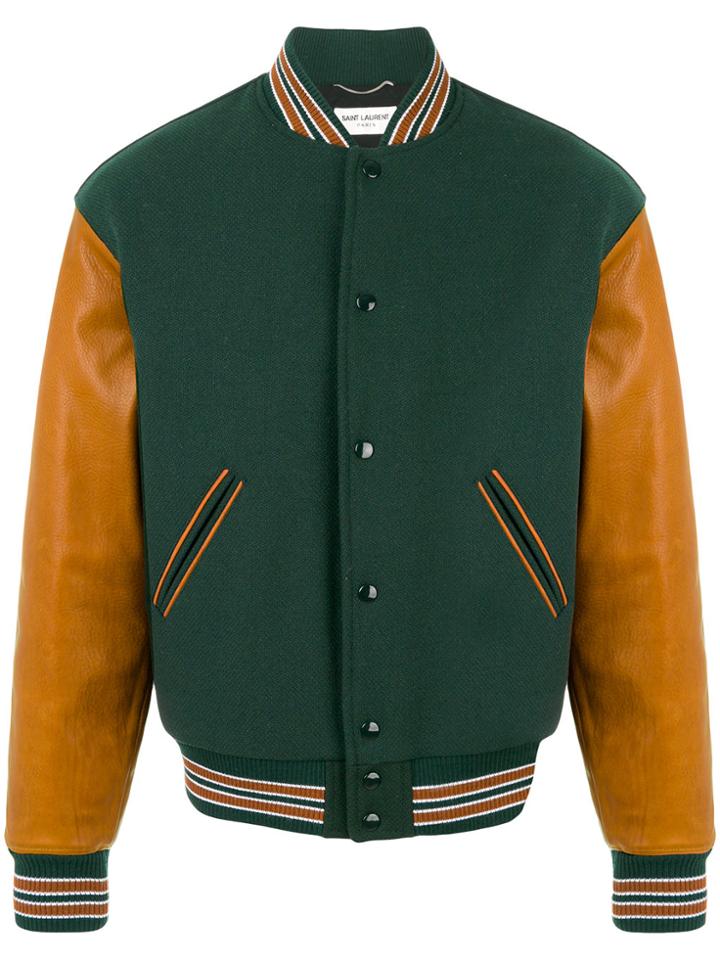 Saint Laurent Varsity Jacket - Green