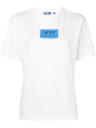 Sjyp Contrast Logo T-shirt - White