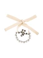 Ann Demeulemeester Beaded Tied Bracelet - Metallic