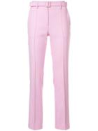 Off-white Slim-fit Trousers - Pink & Purple