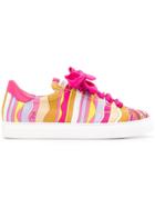 Emilio Pucci Lace-up Printed Sneakers - Pink