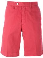Hackett Classic Chino Shorts, Men's, Size: 34, Red, Cotton/spandex/elastane