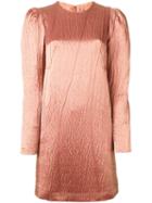 Lanvin Structured Shoulder Dress, Women's, Size: 34, Nude/neutrals, Silk/acrylic/wool