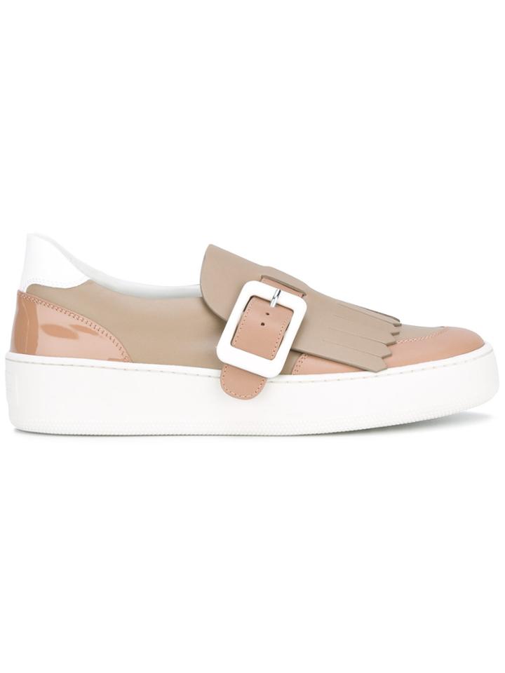 Sergio Rossi Slip-on Sneakers - Nude & Neutrals