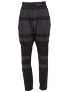 Sacai Striped Drop Crotch Trousers