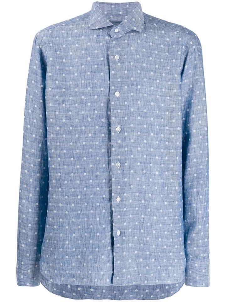 Barba Classic Lightweight Shirt - Blue