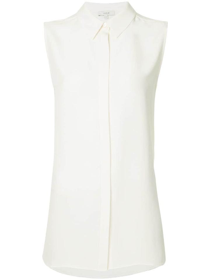 Layeur Sleeveless Blouse - White