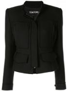 Tom Ford Fitted Zip-up Jacket - Black