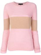 Cashmere In Love Cashmere Vivien Lurex Stripe Jumper - Pink