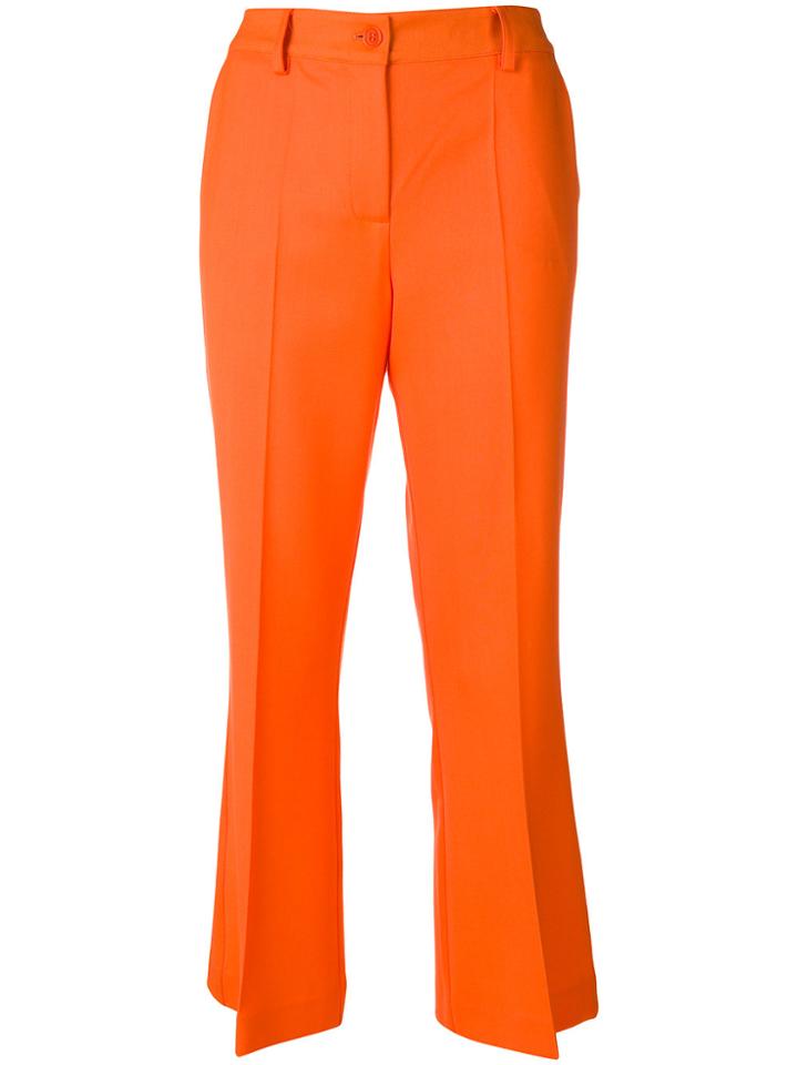 P.a.r.o.s.h. Cropped Tailored Trousers - Yellow & Orange