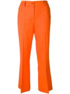 P.a.r.o.s.h. Cropped Tailored Trousers - Yellow & Orange