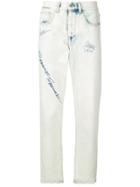 Ground Zero Distressed Straight-leg Jeans - White