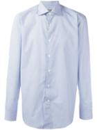 Canali Dot Print Shirt, Men's, Size: 44, Blue, Cotton