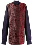 Comme Des Garçons Homme Plus Animal Pattern Oversized Shirt - Red