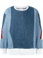 Facetasm Denim Sweatshirt, Men's, Blue, Cotton/wool