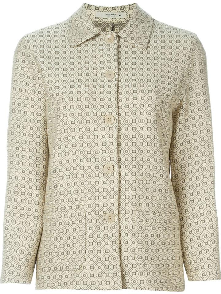 Etro Double Breasted Cropped Jacket