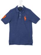 Ralph Lauren Kids - Embroidered Logo Polo Shirt - Kids - Cotton - 14 Yrs, Blue