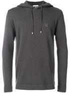 Les Hommes Urban Classic Drawstring Hoodie - Grey