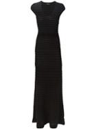 Dsquared2 Ribbed Dress, Women's, Size: Small, Black, Cotton/polyamide/polyester/viscose