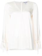 Elizabeth And James 'layla' Wrap Blouse - Black