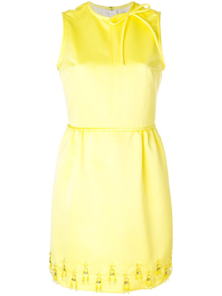 Msgm Embellished Mini Dress - Yellow & Orange