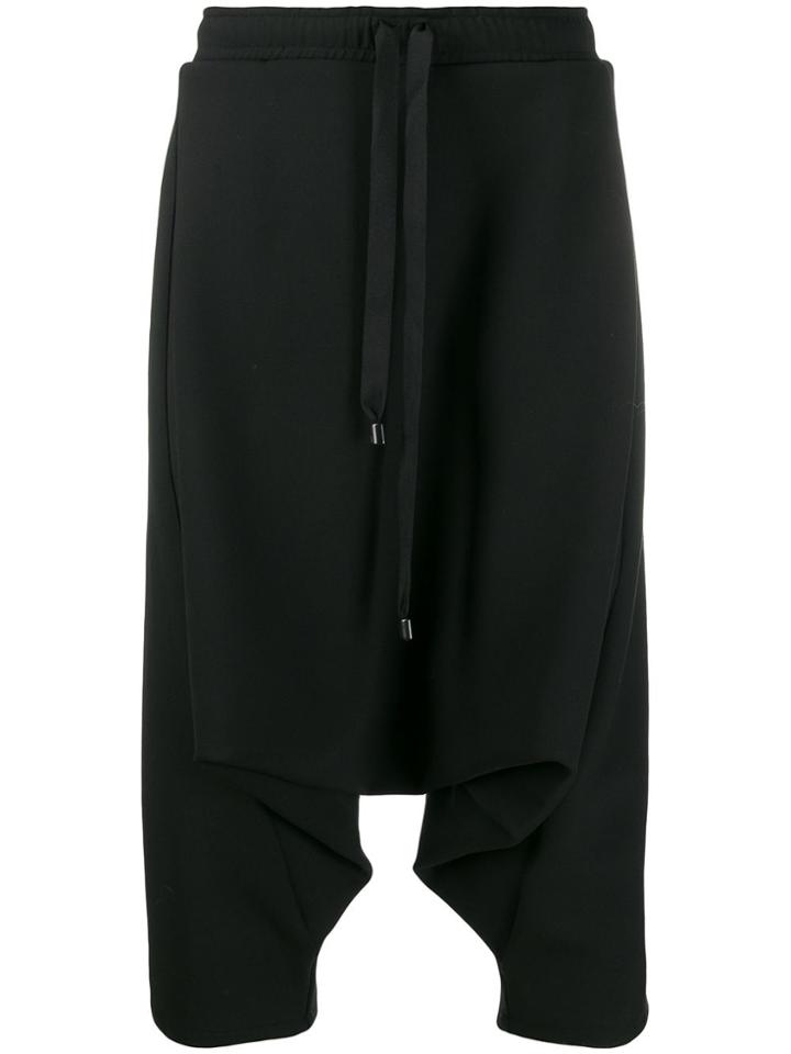 Alchemy Drop-crotch Drawstring Trousers - Black