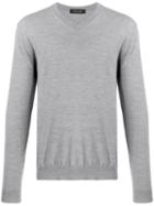 Falke V-neck Jumper - Grey