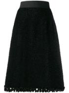 Dolce & Gabbana Textured A-line Skirt - Black